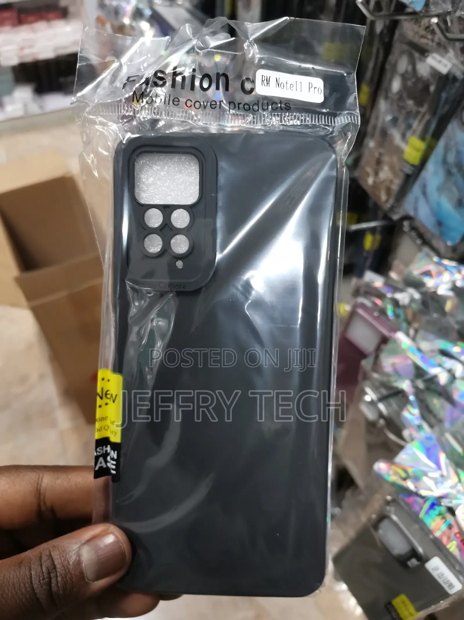Cover for Redmi Note 11 Pro Back Cover Soft Silicone-Black