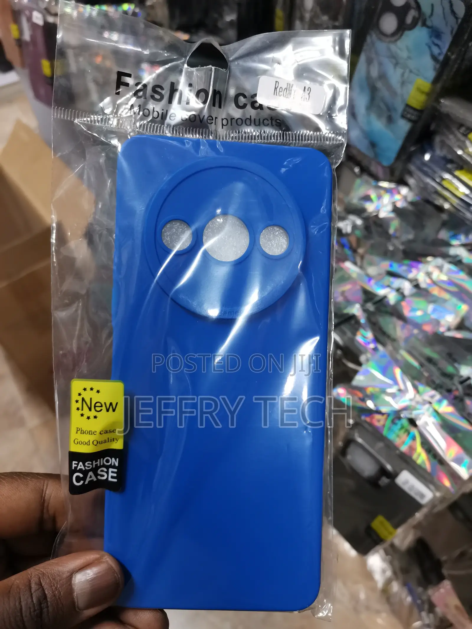 Redmi A3 Phone Case, Liquid Silicone Soft Gel Rubber-Blue