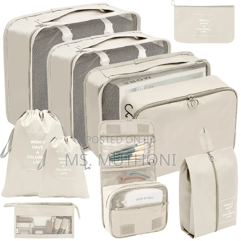 Stylish 10pcs Luggage Travel Organizers for Suitcase