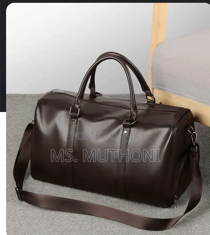 Brown Medium Size Retro New Short Trip Travel Bag*