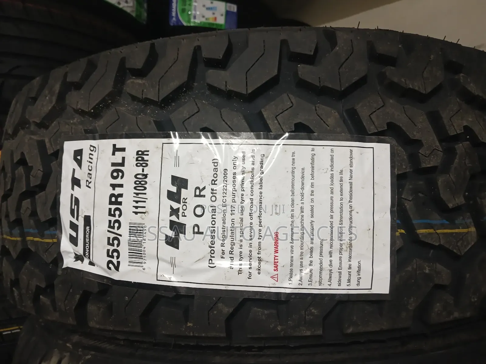 255/55 R 19 Yusta Allterrain Tyres Made in China.