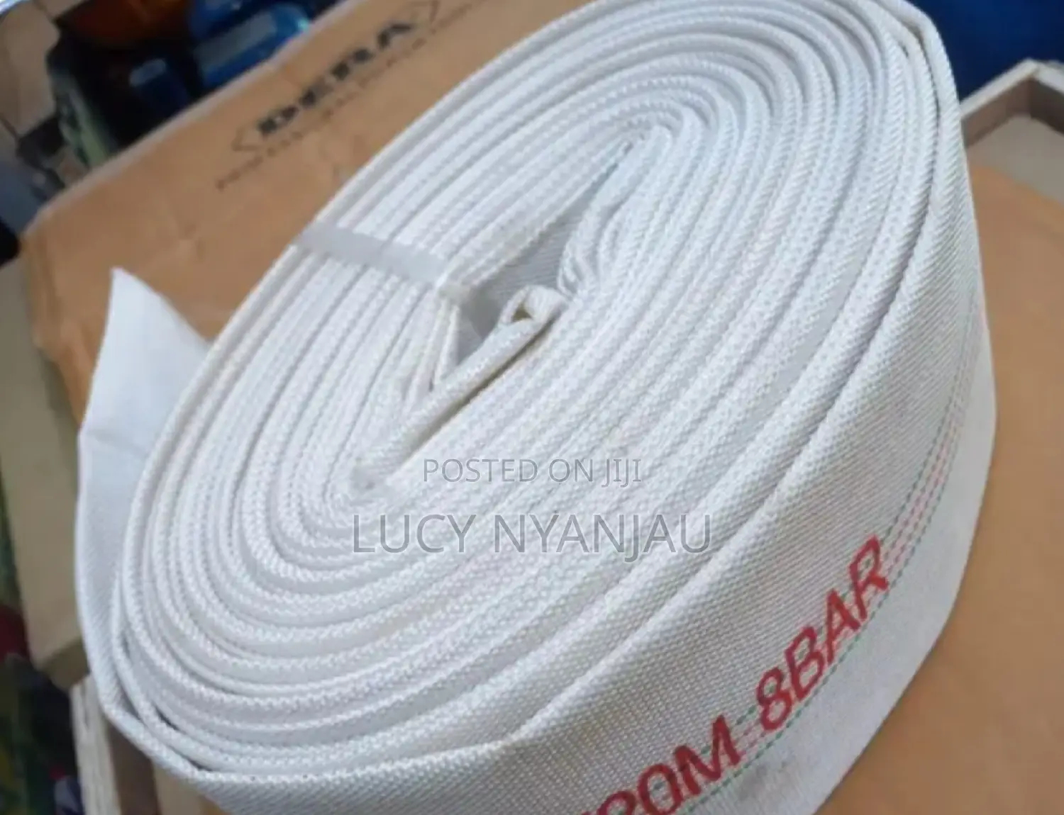 3"×30m White Canvas Delivery Pipe