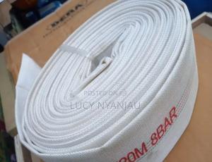 3"×30m White Canvas Delivery Pipe - thumbnail 2