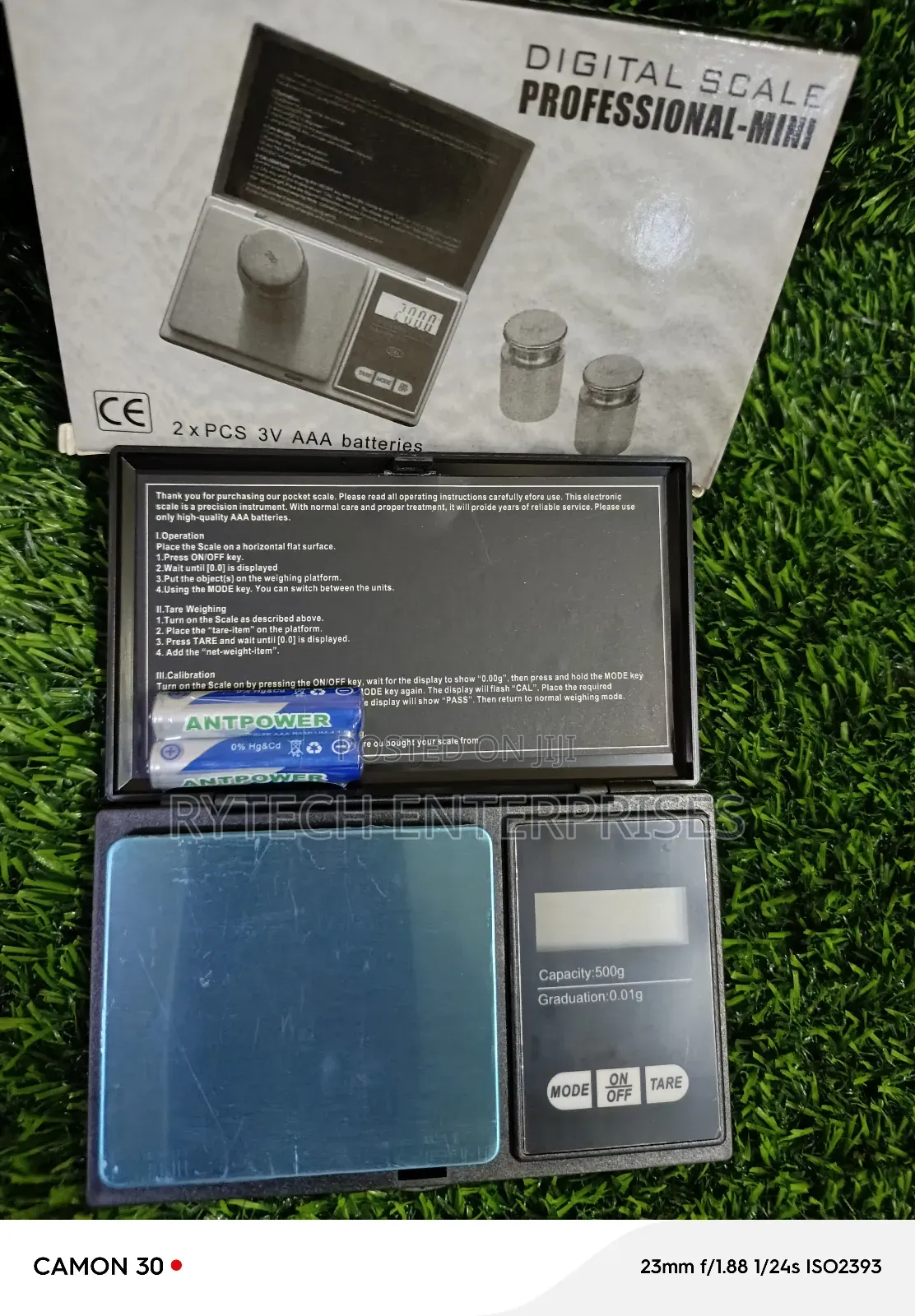 500g X0. 01g Grams Scale