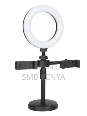 Dual Phone Holder Ring Light