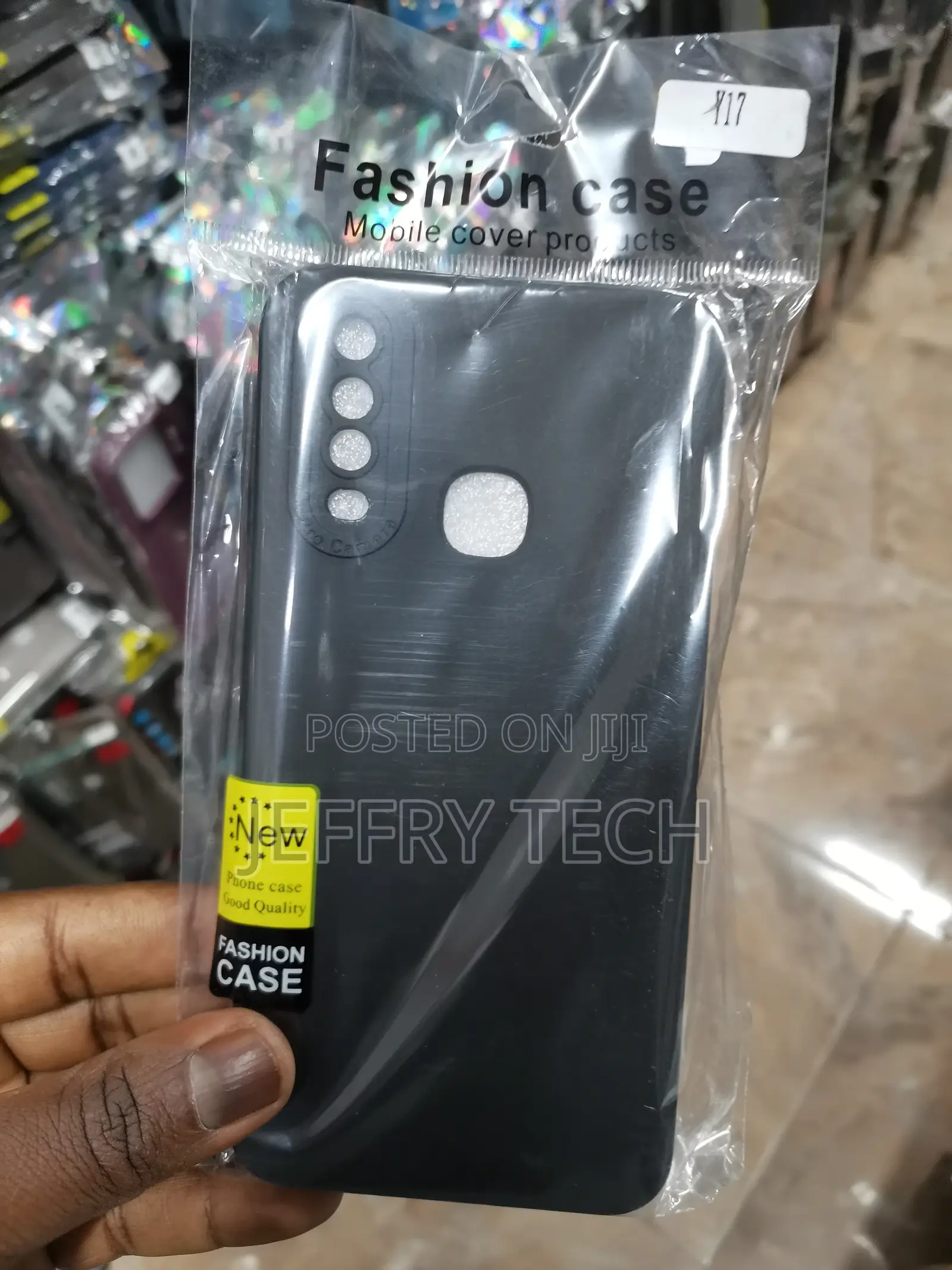 Vivo Y17 Silicon Case, Liquid Silicon Cover Gel Rubber-Black