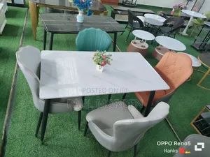 Four Seater Marble Top Dining Table