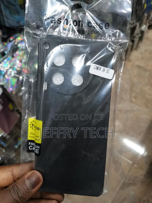 Silicone Case for Tecno Camon 30 5G Shockproof -Black - thumbnail 3