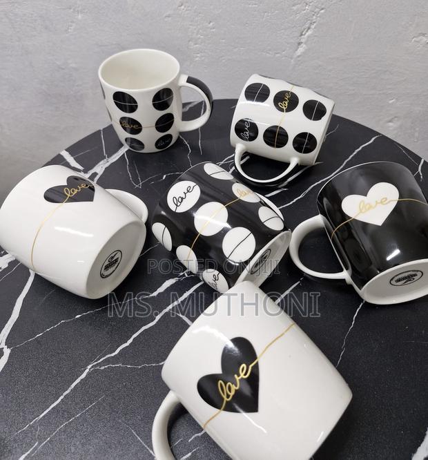 6 Ceramic Coffee/ Tea Mug Set - thumbnail 5