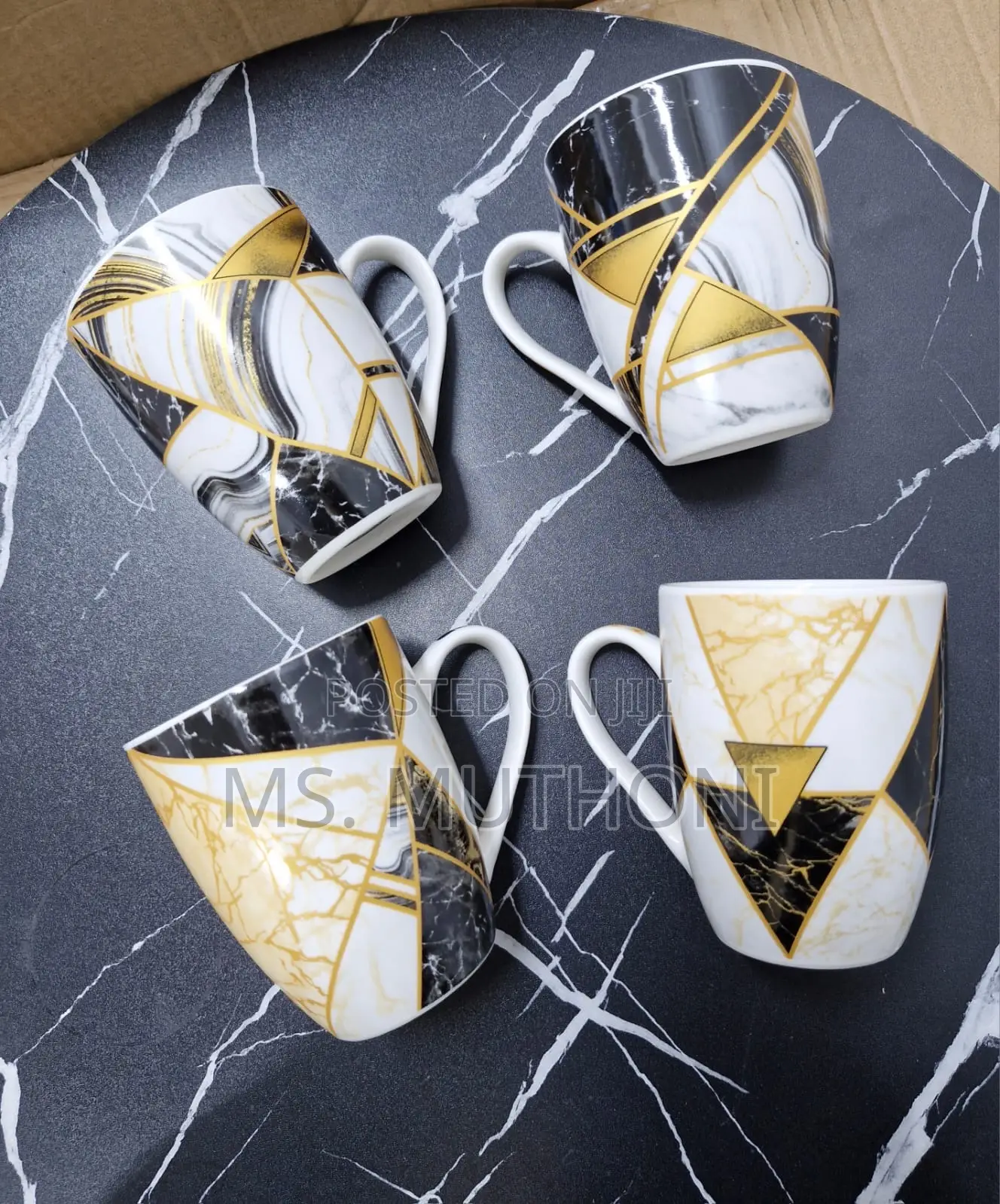 6 Ceramic Coffee/ Tea Mug Set