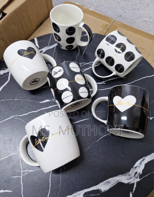 6 Ceramic Coffee/ Tea Mug Set - thumbnail 4