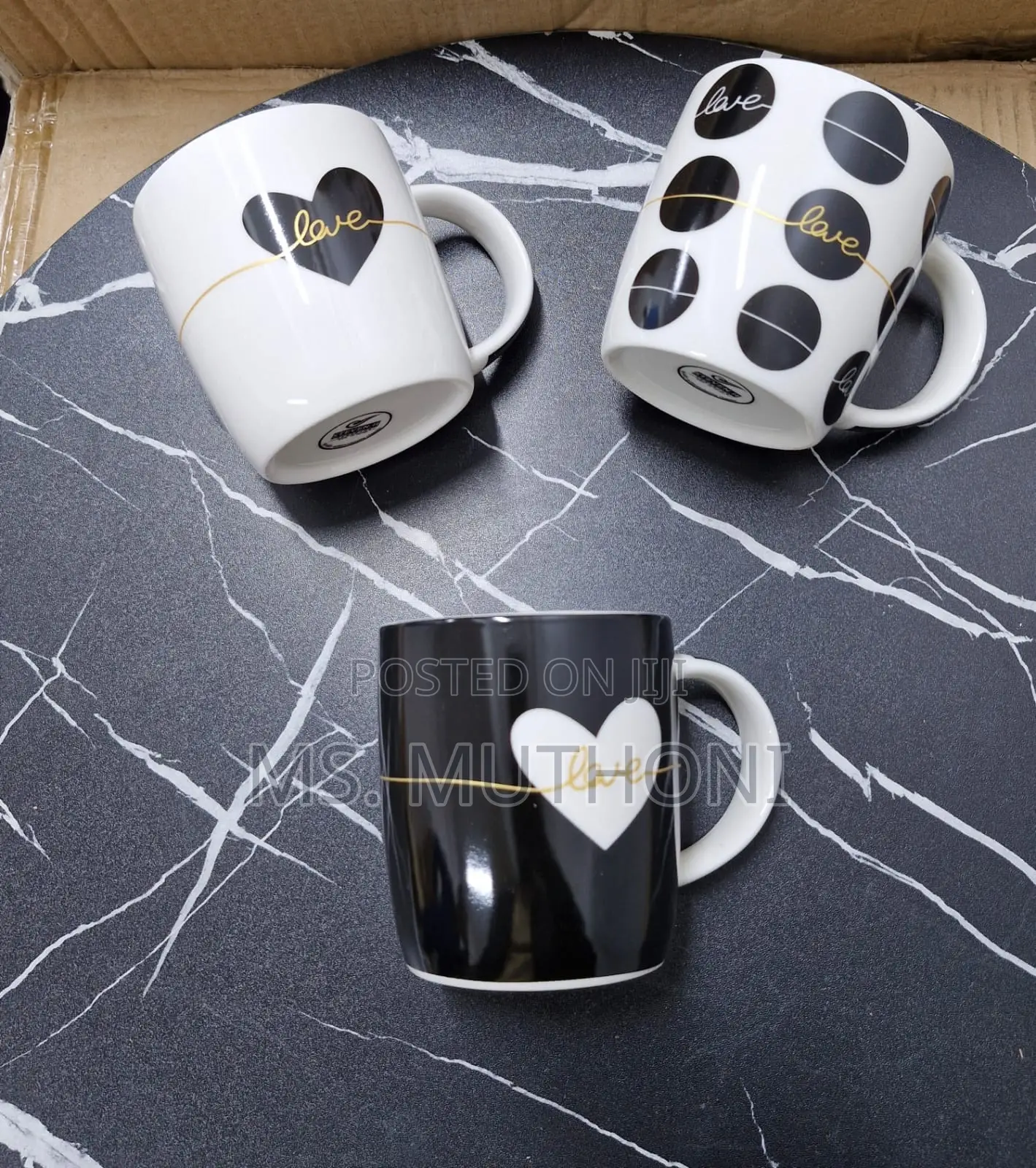 6 Ceramic Coffee/ Tea Mug Set