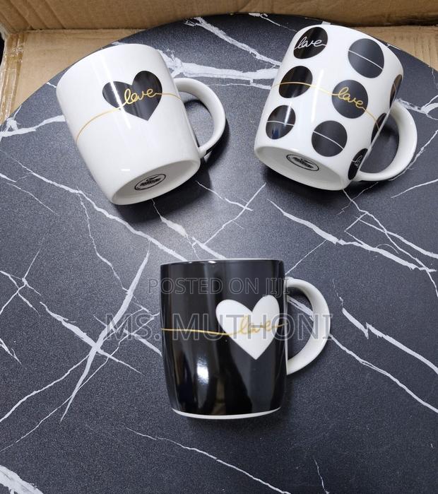 6 Ceramic Coffee/ Tea Mug Set - thumbnail 3