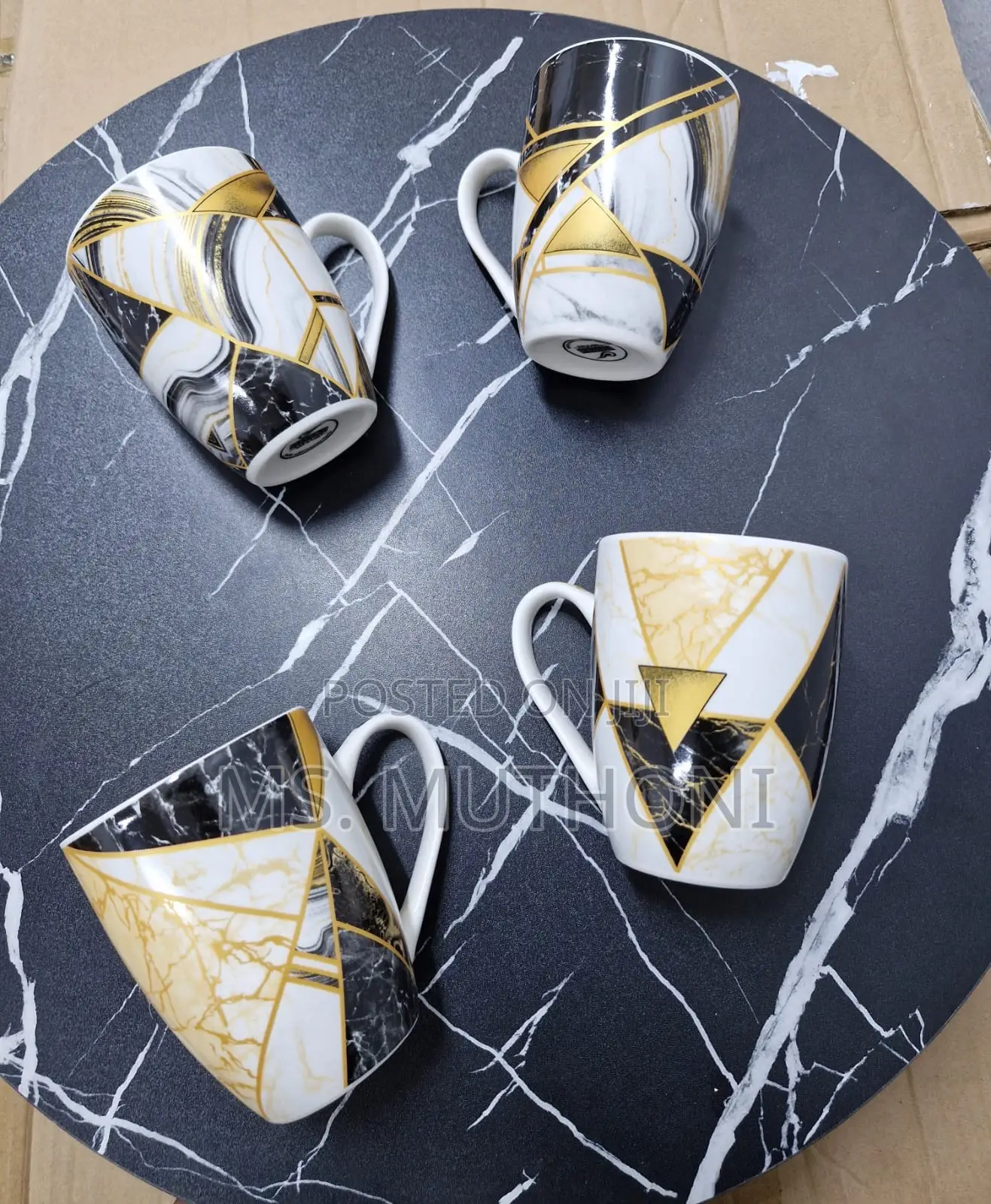 6 Ceramic Coffee/ Tea Mug Set