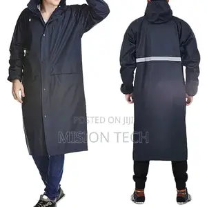 *Adult Raincoat With Cap.Very High Quality Length