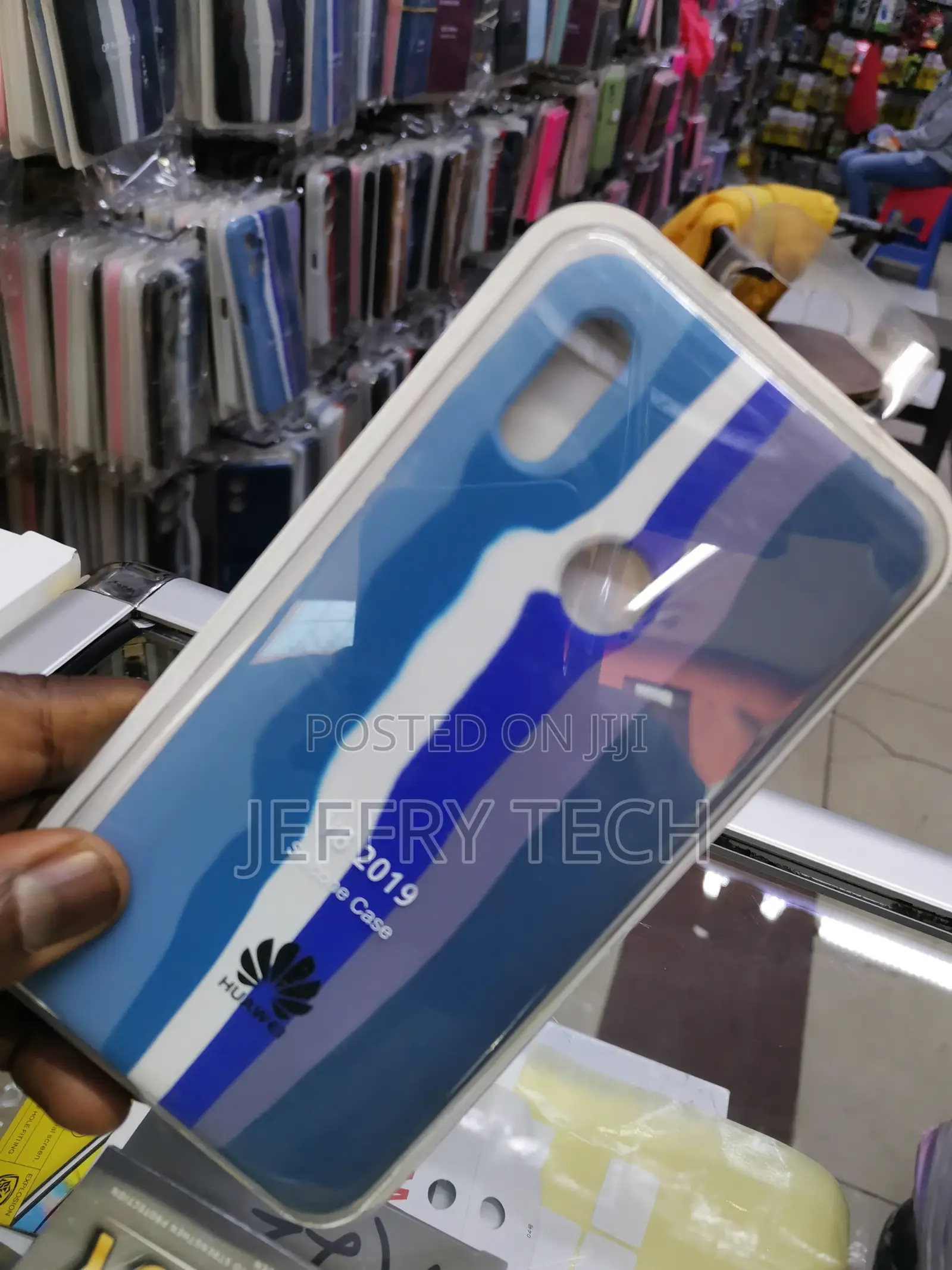 Back Cover for Huawei Y6 2019 Rainbow Pattern Design