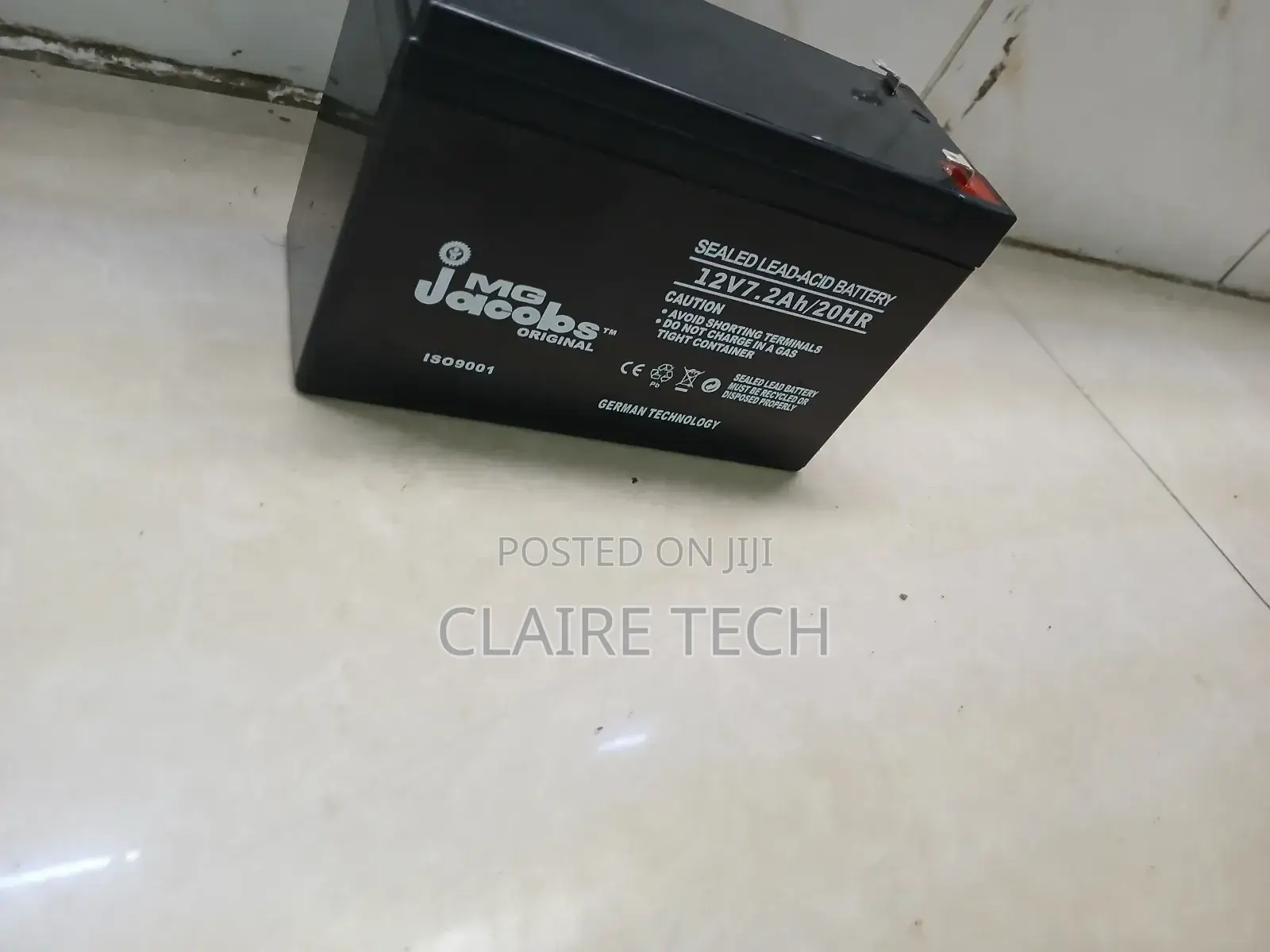 Mg Jacobs 12V Battery for Toys and Motorcycles.