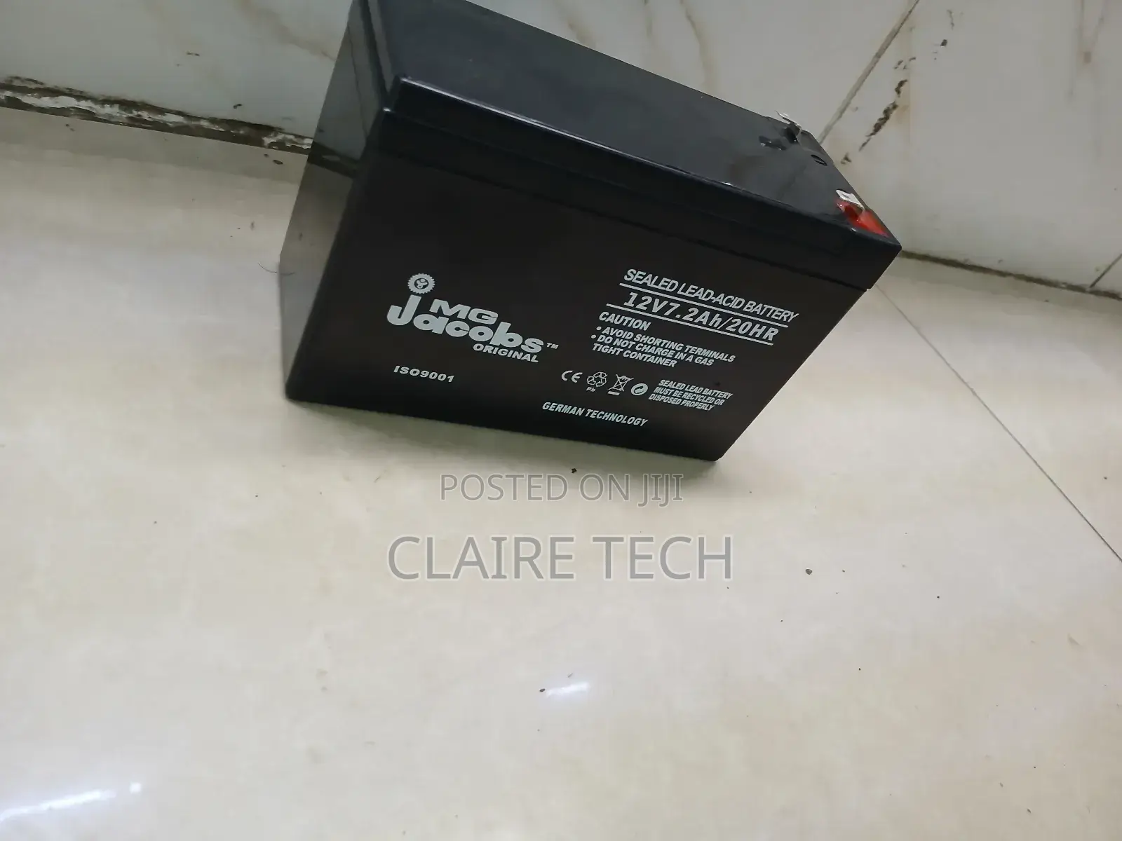 Mg Jacobs 12V Battery for Toys and Motorcycles.