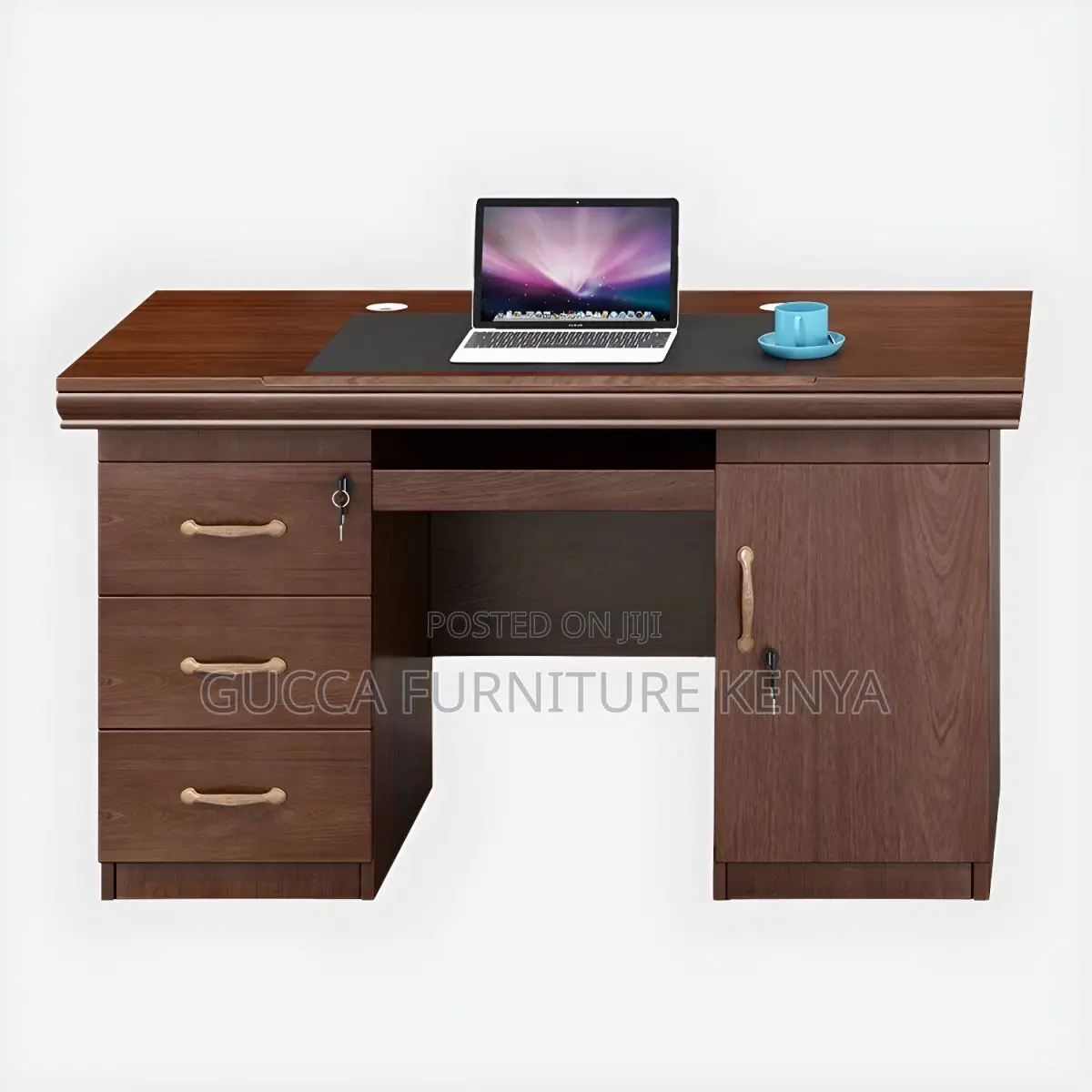 Office Tables:120cm Boss Office Desk With Drawers and Lock