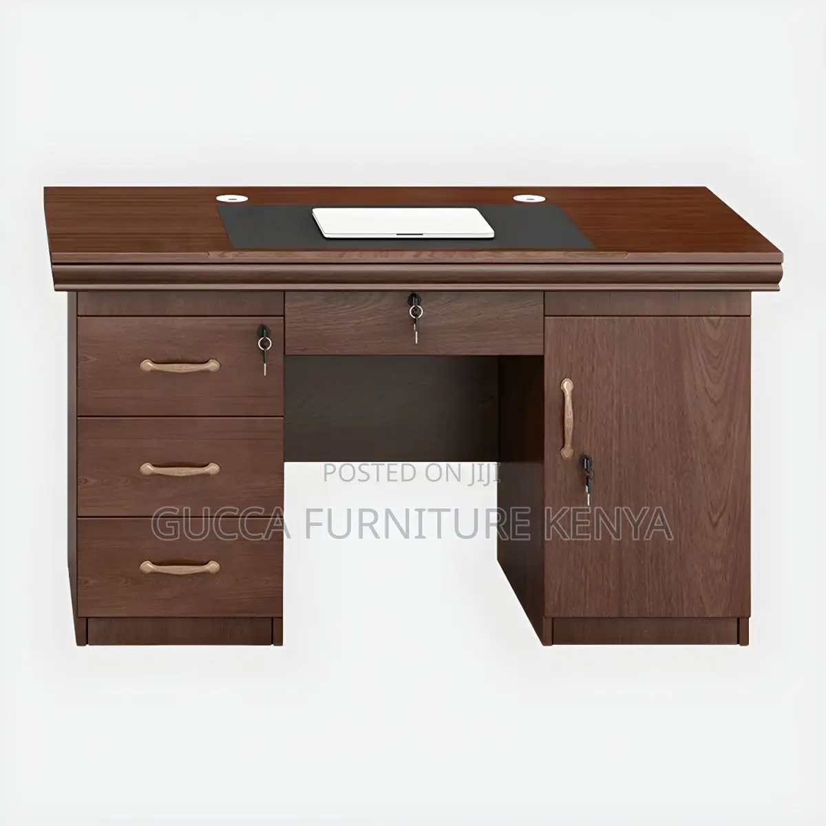Office Tables:120cm Boss Office Desk With Drawers and Lock