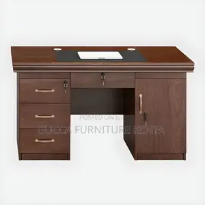 Office Tables:120cm Boss Office Desk With Drawers and Lock