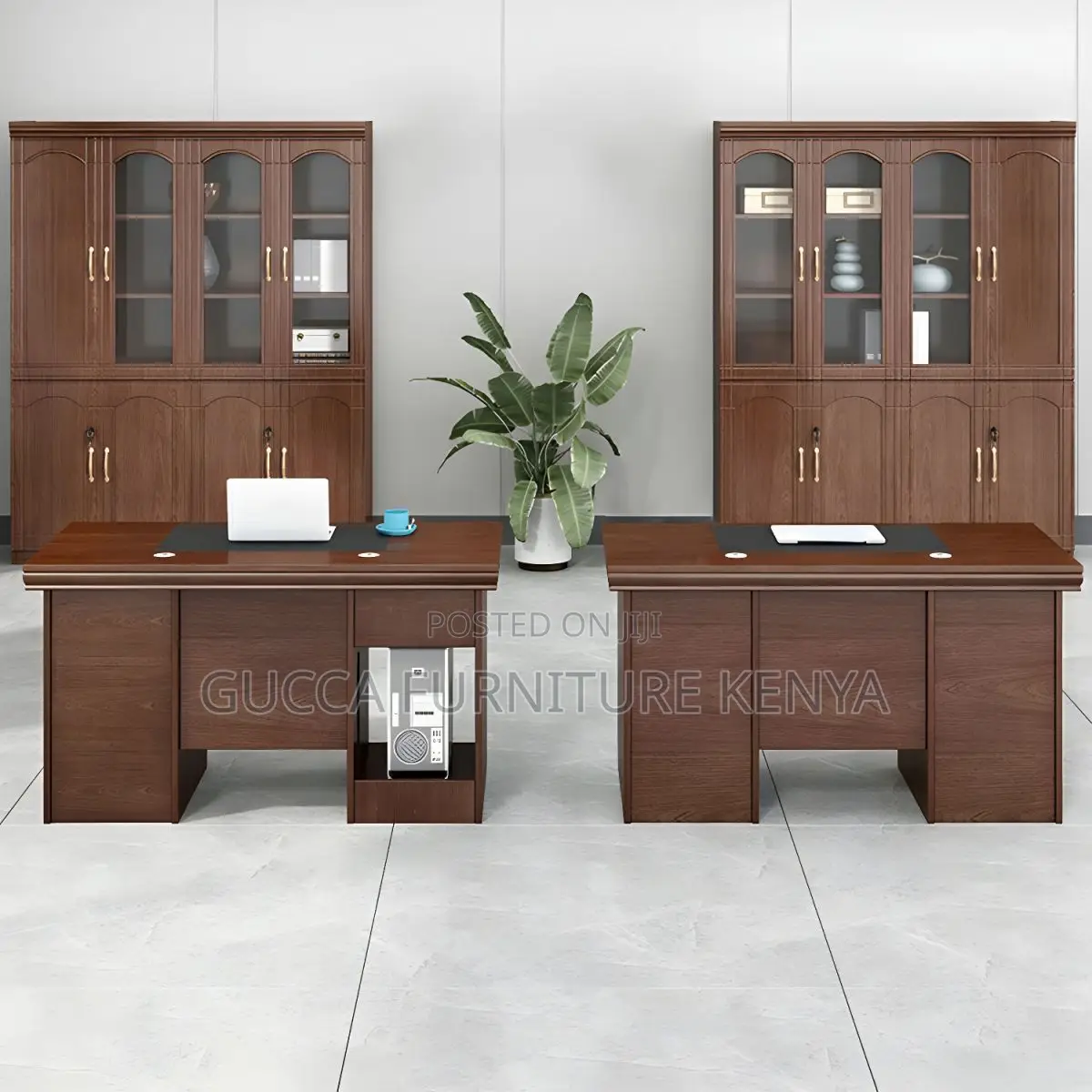 Office Tables:120cm Boss Office Desk With Drawers and Lock