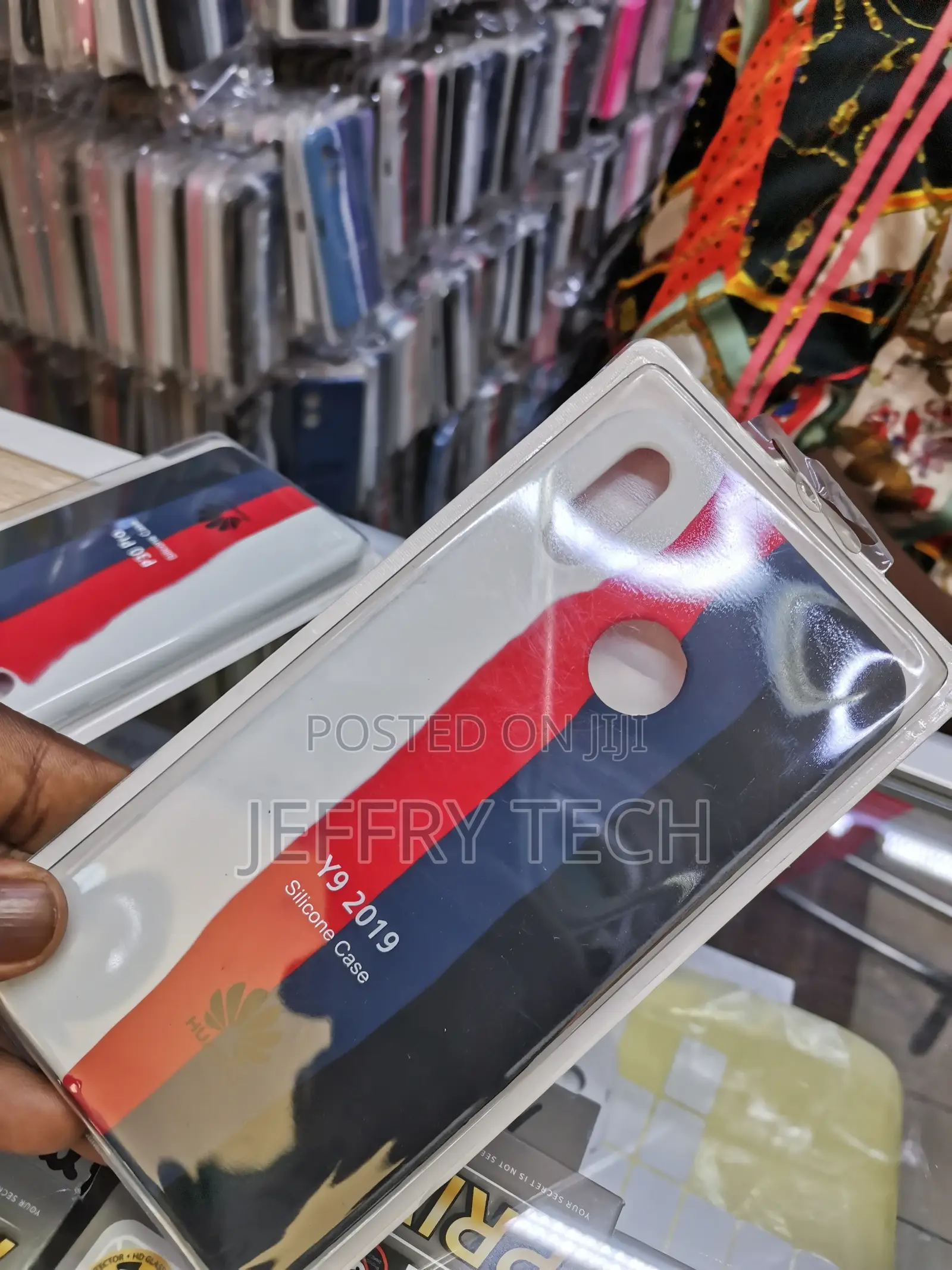 Rainbow Pattern Colourful Back Cover for Huawei Y9 2019