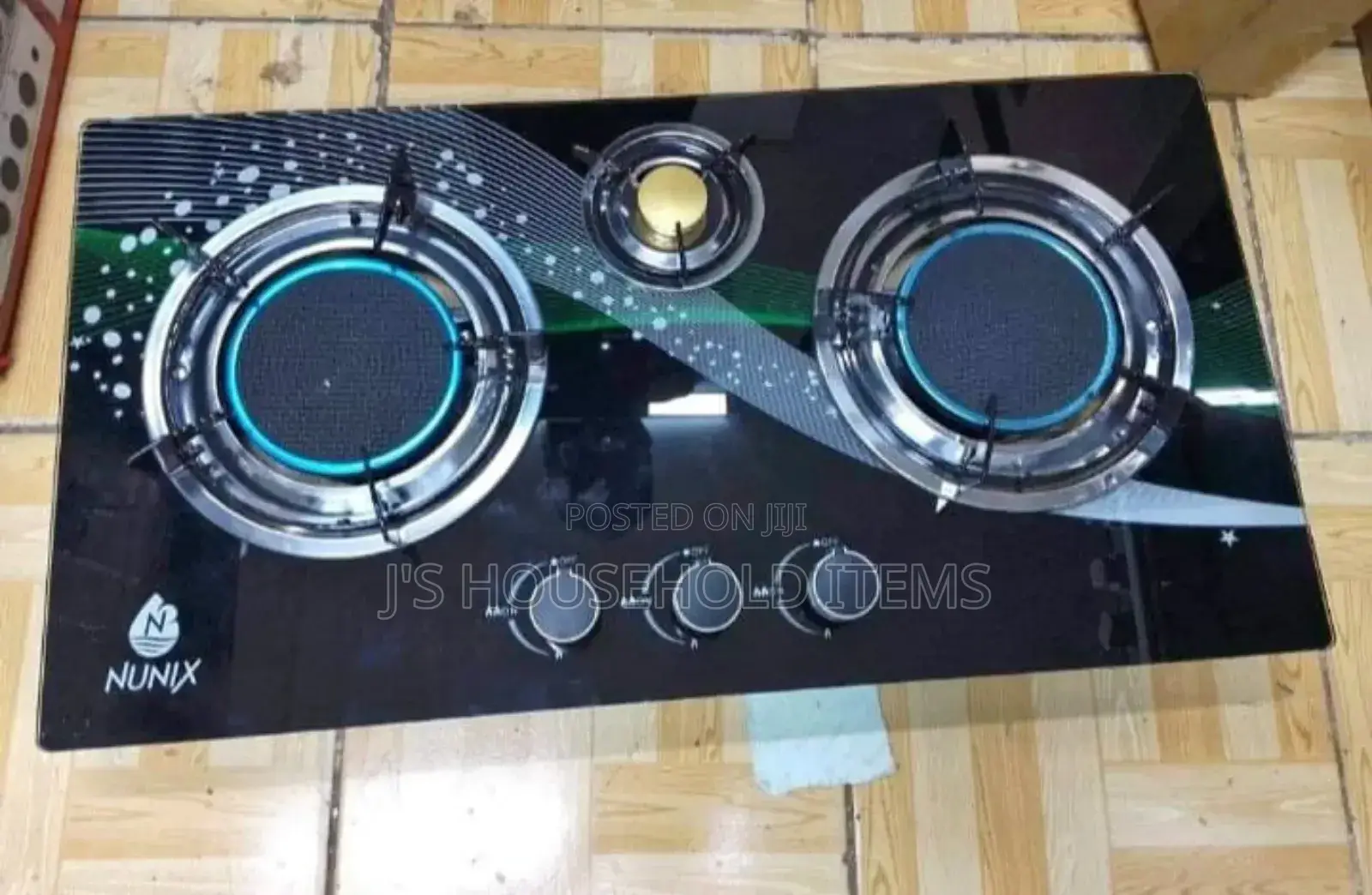 Nunix Infrared 3 Burner Glass Top