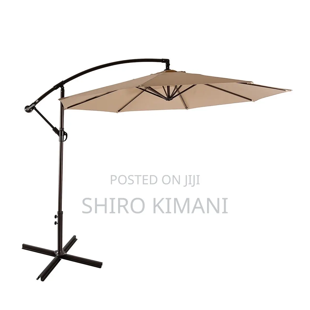 Parasol With Solar Lights for Outdoor Shade