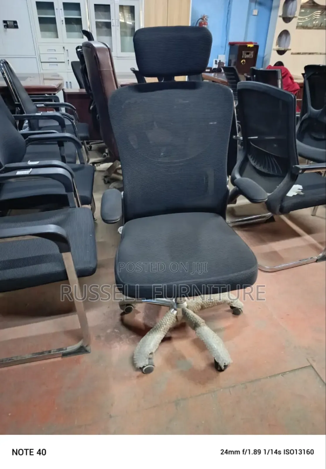 Adjustable Armrest Office Chair