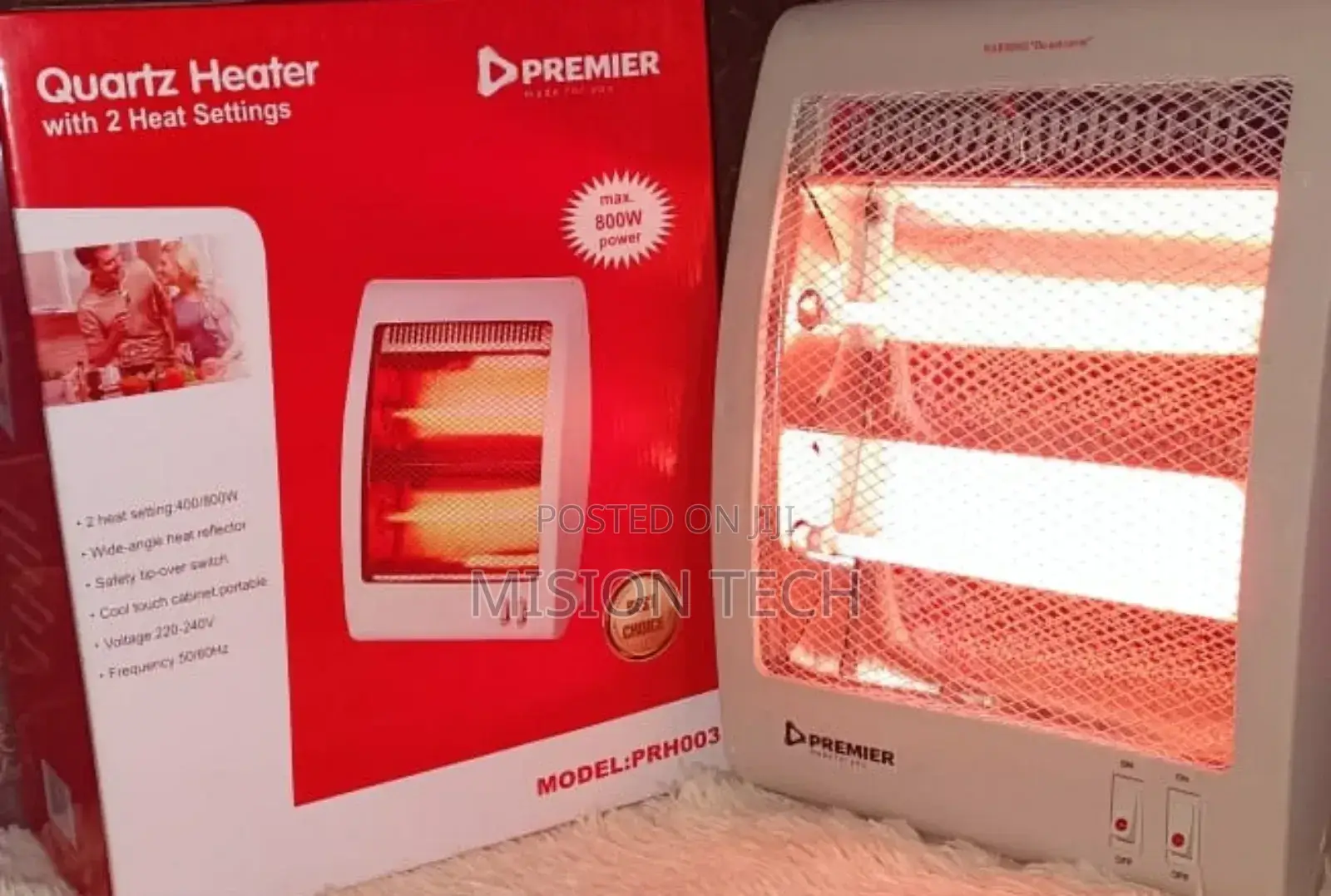 Premier Quartz Portable Electric Room Heater 