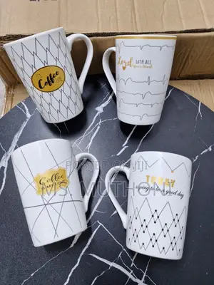 6 Beautiful Ceramic Tea Mugs in Stock