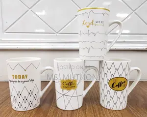 6 Beautiful Ceramic Tea Mugs in Stock