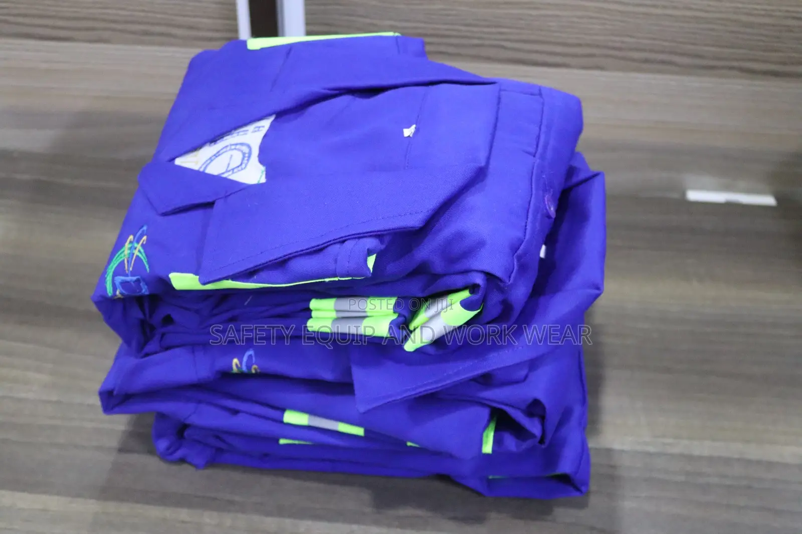Customized Reflective Overalls Blue- Branded