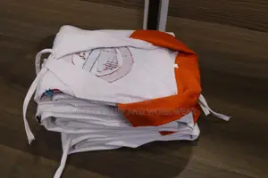 Food Handling Dust Coats White/Orange