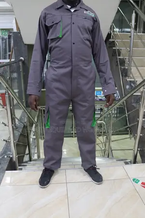 Grey Cargo Overall Branded Unisex