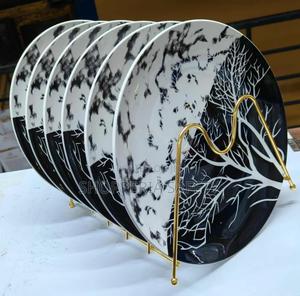 Black and White Tree Plates - main view