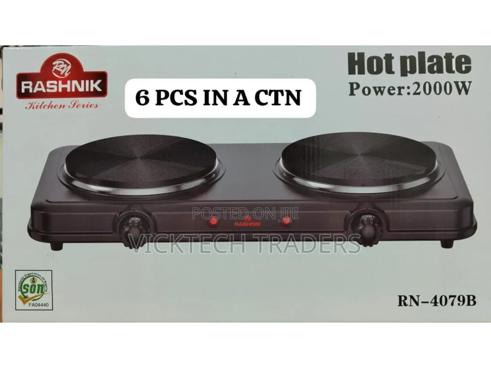 Rashnik 2 Double Electric Hot Plate Cooker**