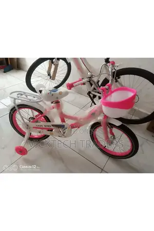 Kid's Bike Size 12 With Bucket and Training Wheels