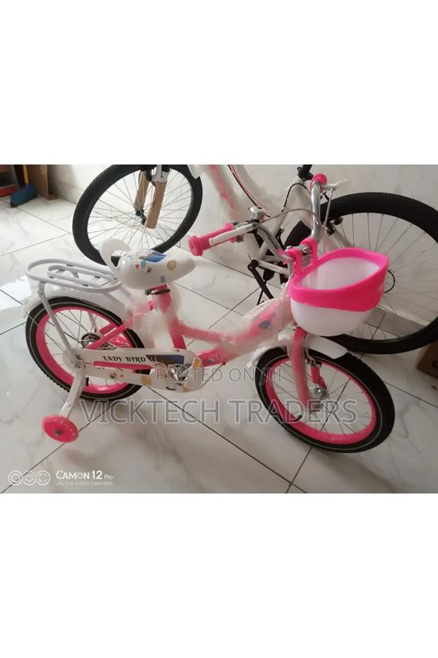 Kid's Bike Size 12 With Bucket and Training Wheels