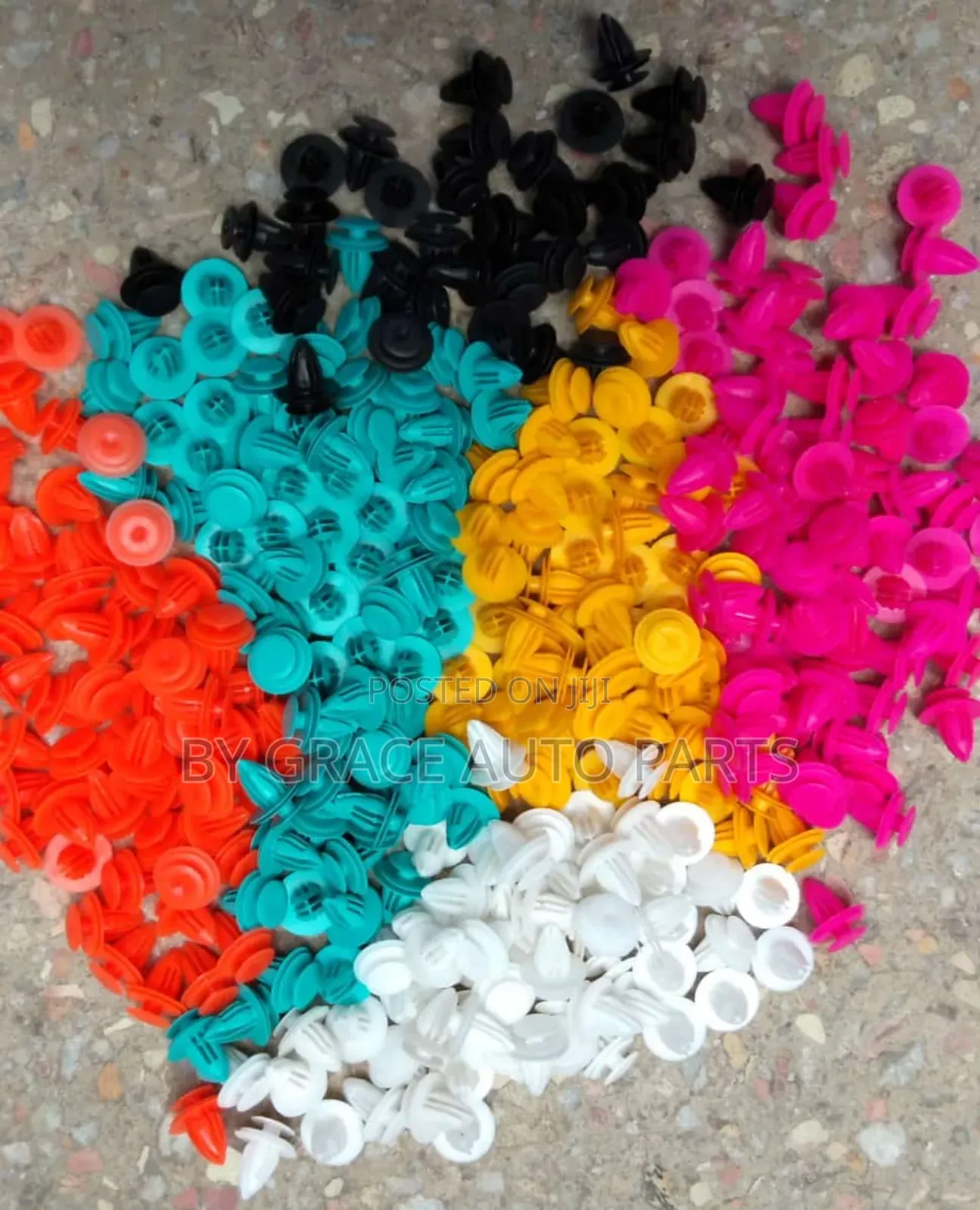 Assorted Plastic Body Crips Diffrent Colours and Types.