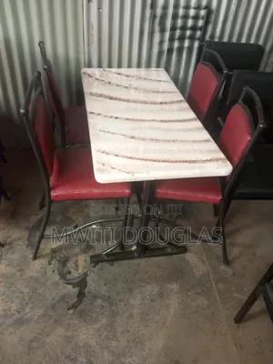 Fashionable Stlyish Hotel Four Seater With a Marble Table