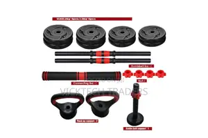 15kg 6-in-1 Dumbbell Barbell Kit**