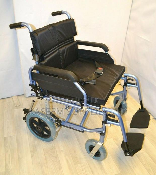 Black Heavy Duty Extra Wide Wheelchair - main view