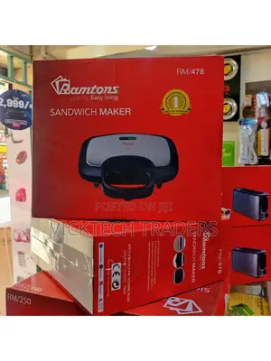 Sandwich Maker(2 Slices)Ramtons RM/478