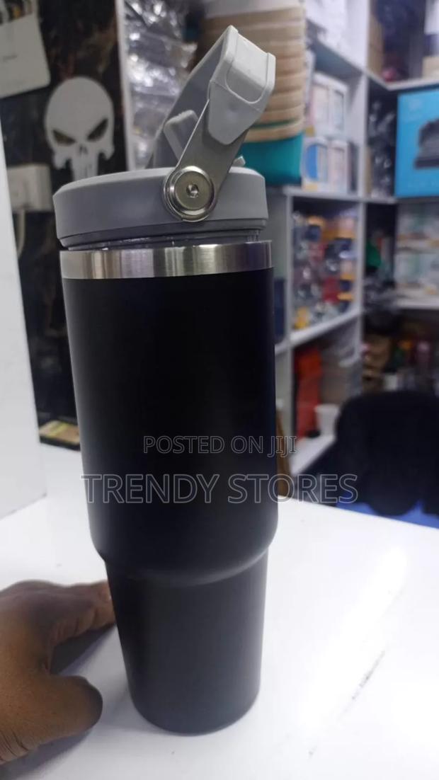 Black Stainless Steel Insulated Thermo Cup