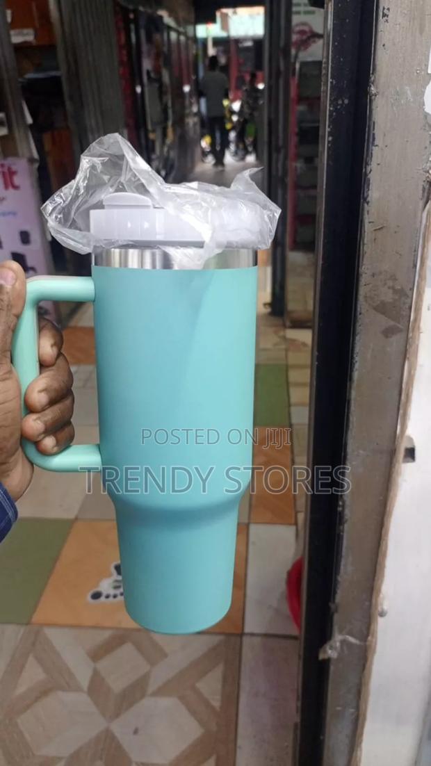 Blue Stainless Steel Insulated Thermo Cup - main view