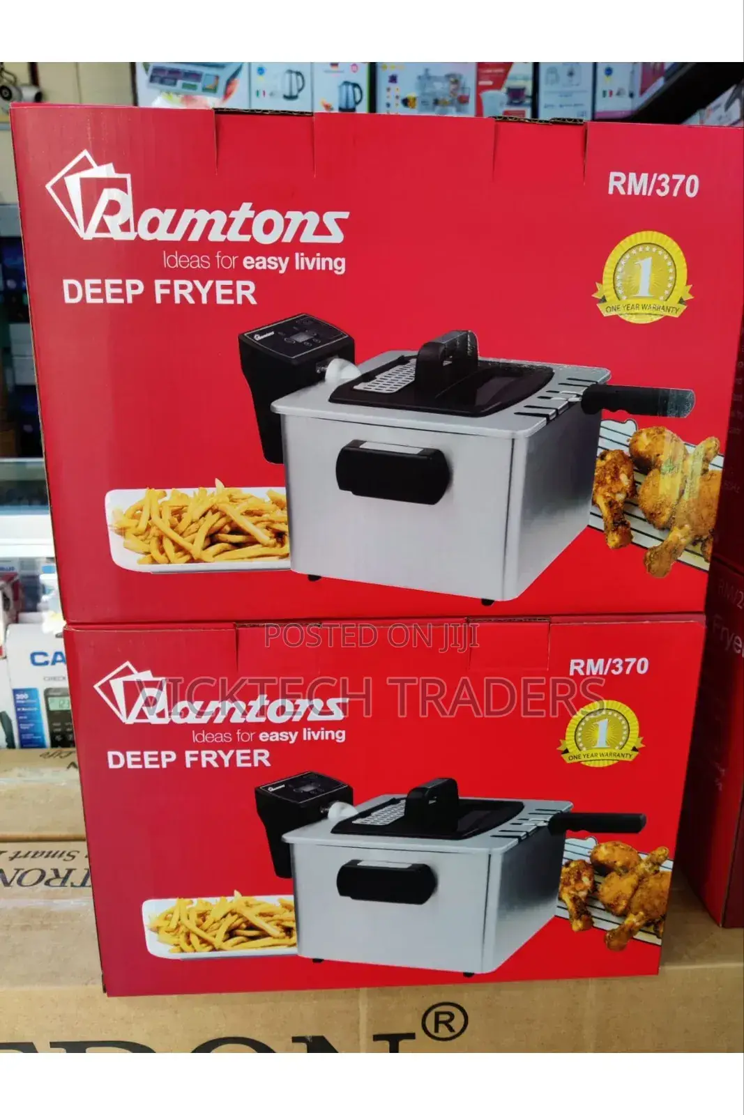 Ramtons Deep Fryer 4.5litres (Double)