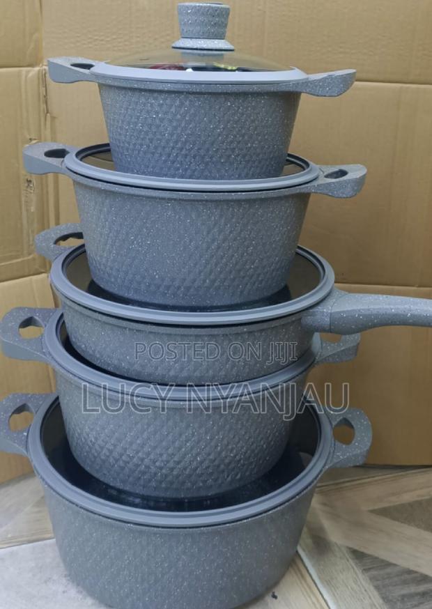 Nonstick Cookware Set Heavy Duty 10pcs Cookware - main view