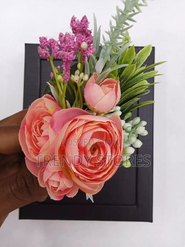 Pink Rose Pocket Suit Flower